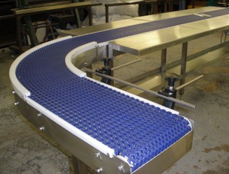 modular belt conveyor bend